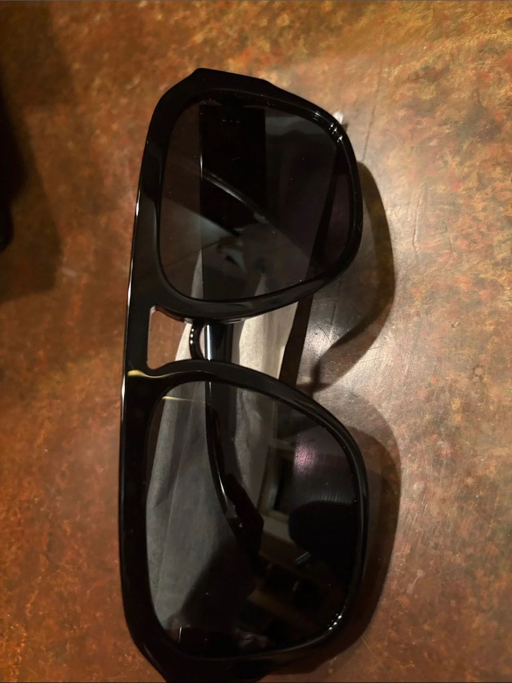 NWT D&G Matte Black Square Sunglasses with Dark Lenses
